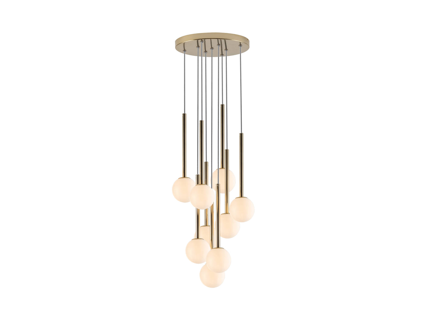 Cluster Ceiling Pendant by Houseof avaialble at someday designs.  Packshot lights on #colour_brass