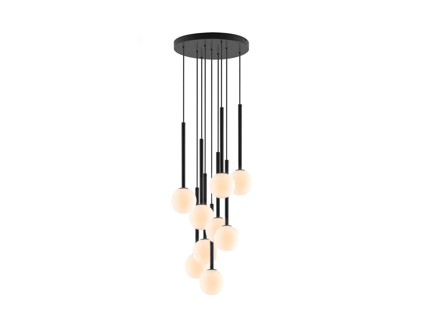 Cluster Ceiling Pendant by Houseof avaialble at someday designs.  Packshot lights on #colour_charcoal-grey