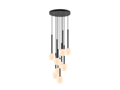 Cluster Ceiling Pendant by Houseof avaialble at someday designs.  Packshot lights on #colour_charcoal-grey