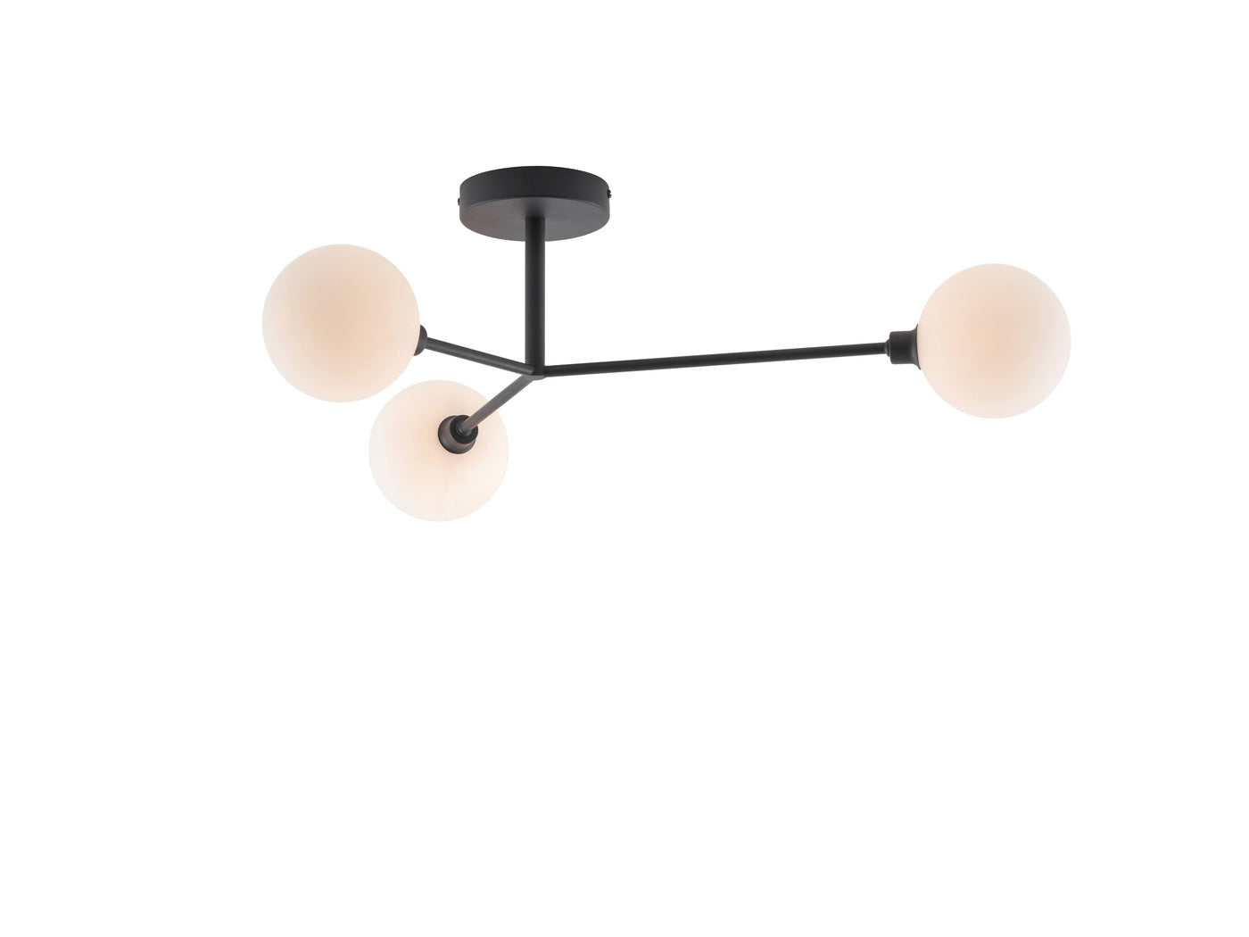 3 light flush ceiling light by houseof. packshot #colour_charcoal-grey