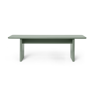 ferm lIVING Rink Bench 140cm Packshot #colour_tea-green