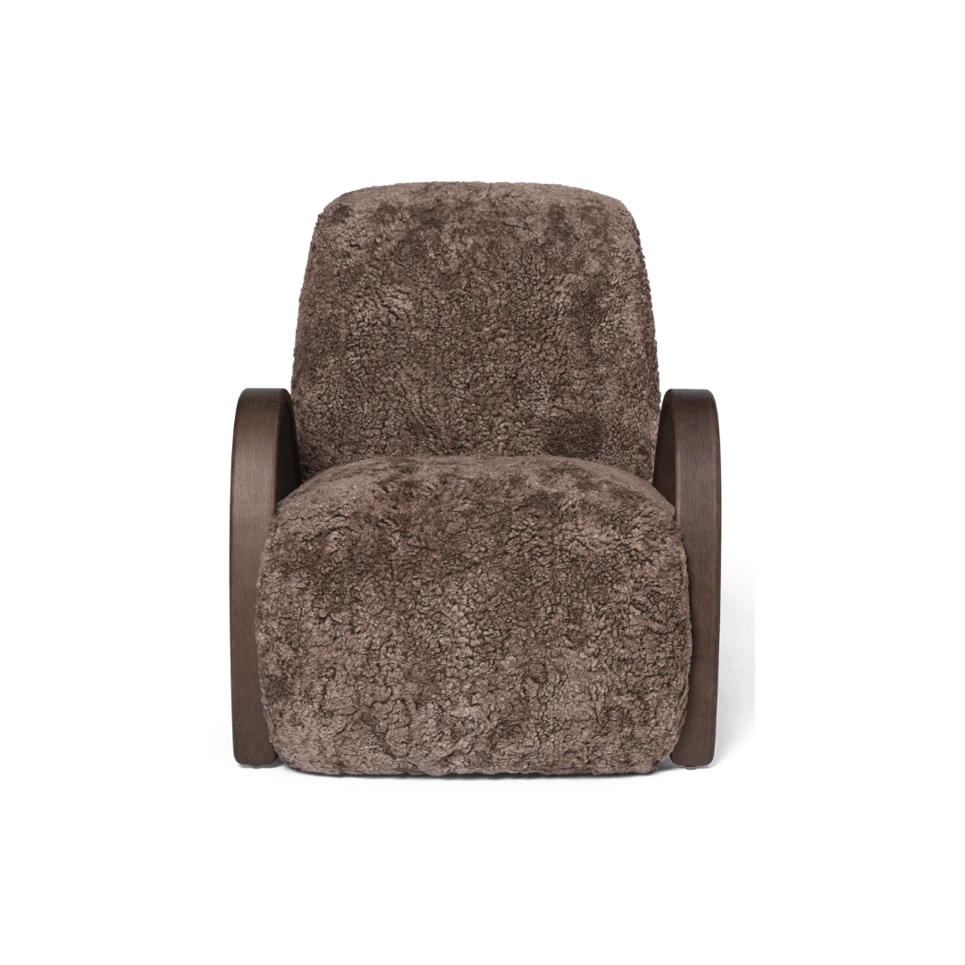 Buur Lounge Chair front view #colour_sheepskin-sahara