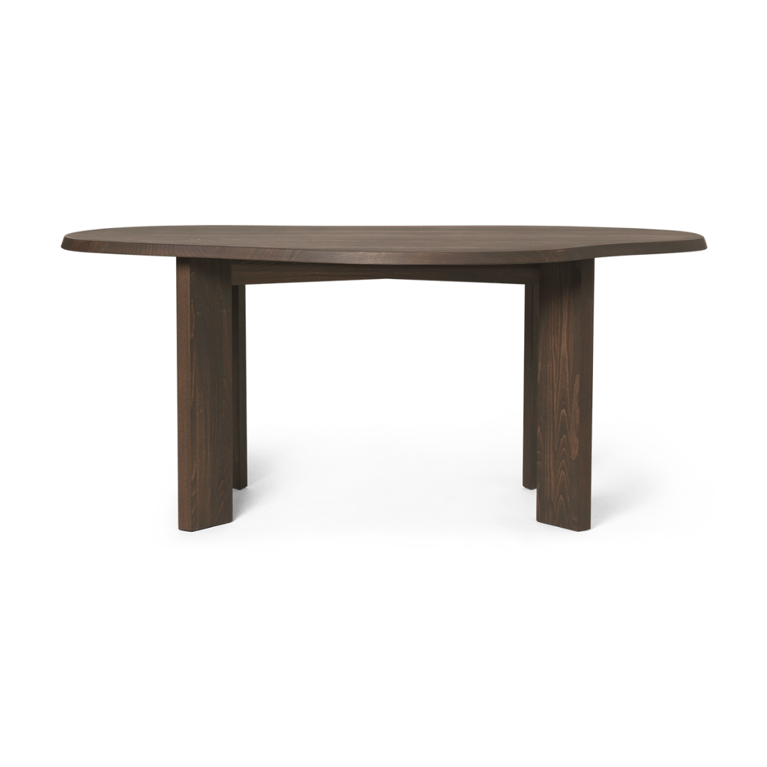 ferm lIVING Tarn Desk packshot side view #colour_dark-stained-beech