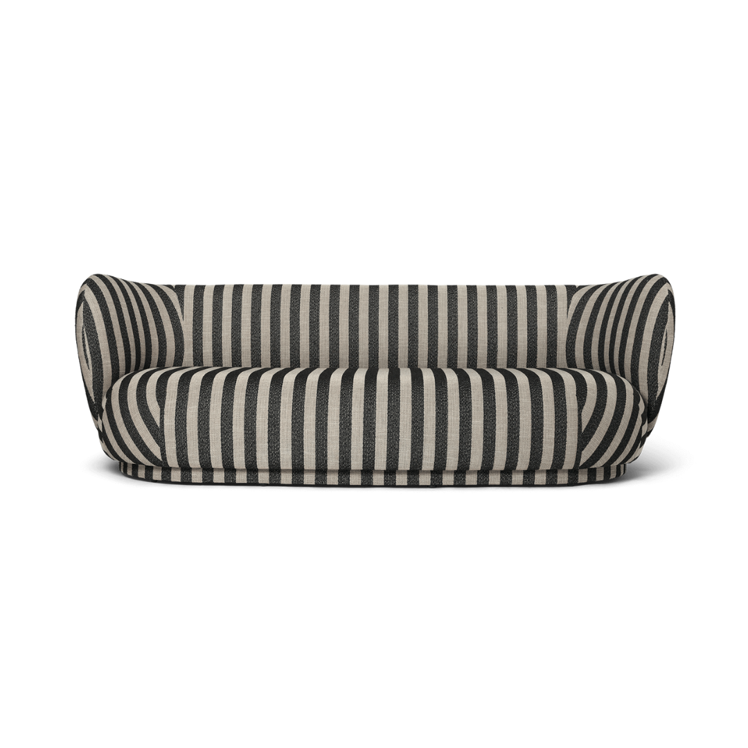 Ferm LIVING Rico Lounger Sofa front view detail #colour_louisiana