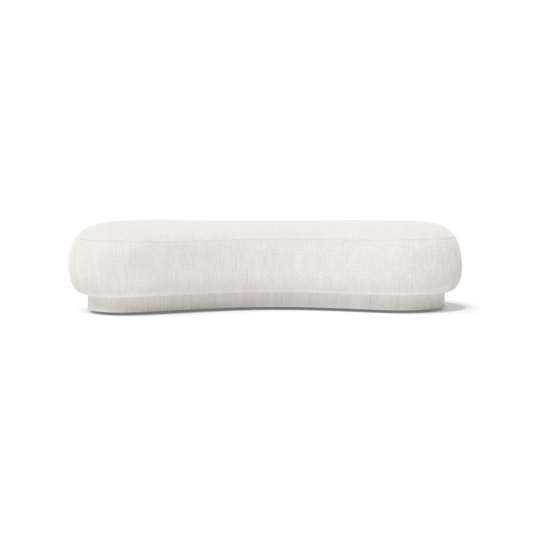 Ferm LIVING Rico Lounger Ottoman packshot detail #colour_off-white-boucle