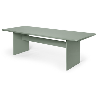 ferm LIVING Rink Dining Table tea green angle. Free UK delivery at someday designs #size_large