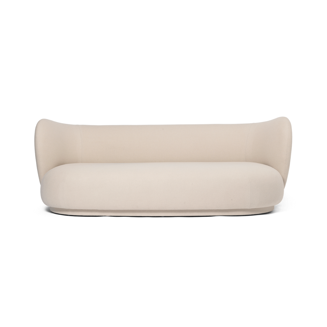 Ferm LIVING Rico Lounger Sofa front view detail #colour_tonus-135