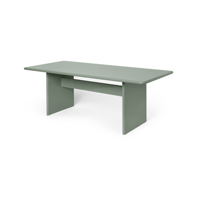 ferm LIVING Rink Dining Table tea green angle. Free UK delivery at someday designs #size_small