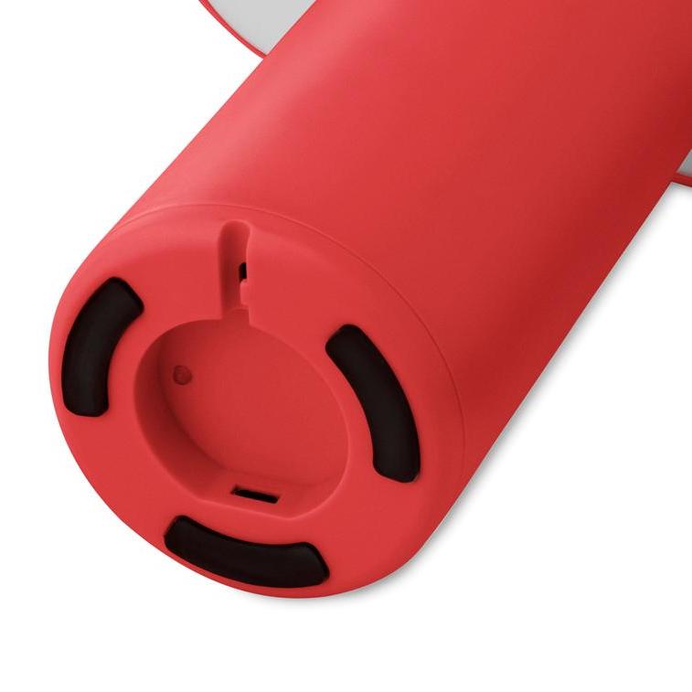 Normann Copenhagen Porta Table Lamp base detail. Free UK delivery from someday designs. #colour_bright-red