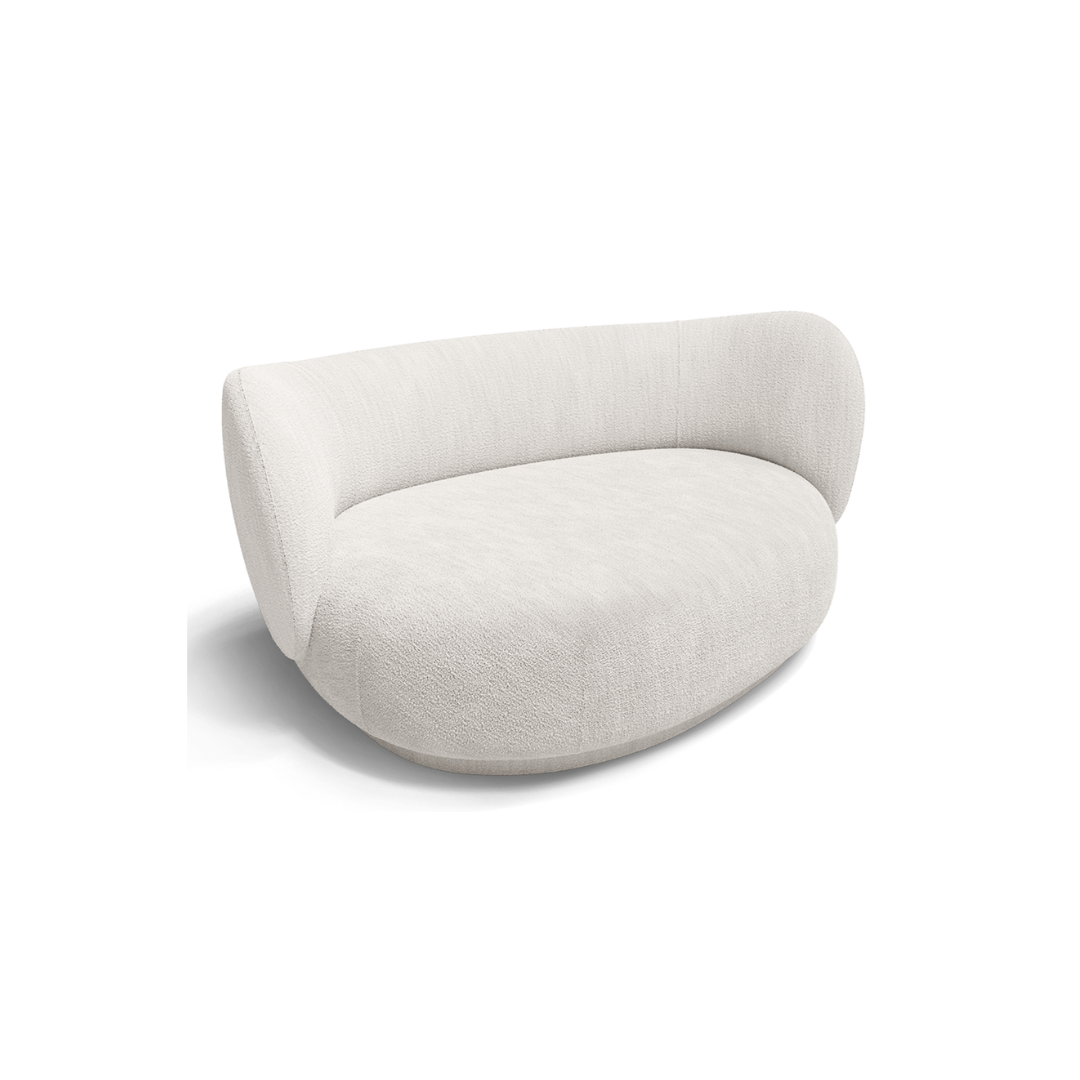 ferm LIVING Rico Curve right  #colour_off-white-boucle