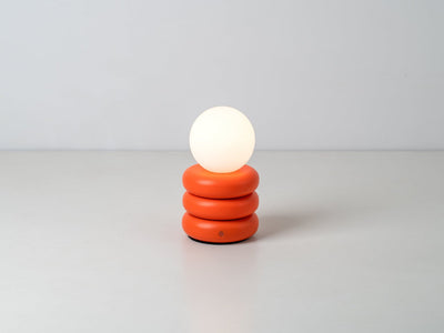 Houseof Tube Cordless Table Lamp product shot on #colour_orange-peel