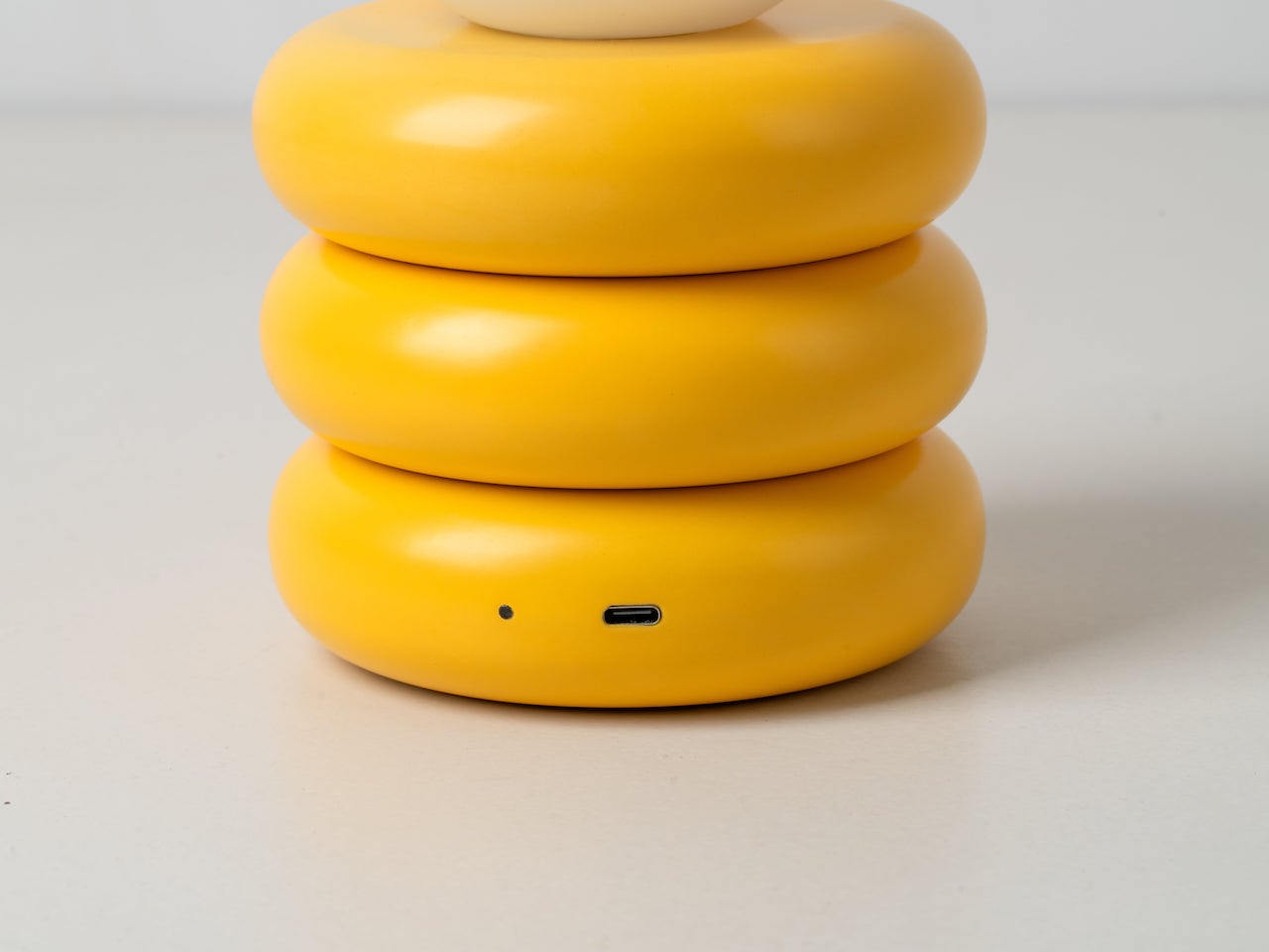 Houseof Tube Cordless Table Lamp product shot charger detail  #colour_yellow