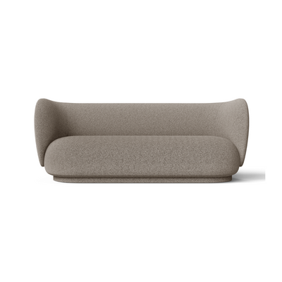 ferm living rico 3 seater sofa packshot. Available from someday designs. #colour_bank-main-line-flax-23