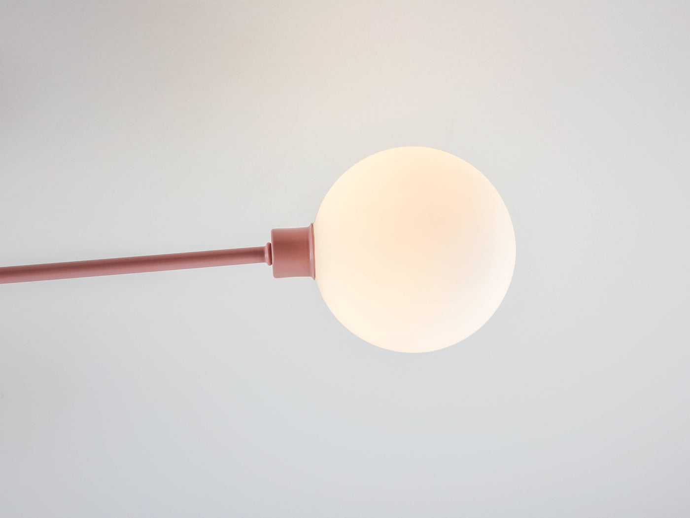 3 light flush ceiling light by houseof. product shot lights on bulb detail  #colour_pink