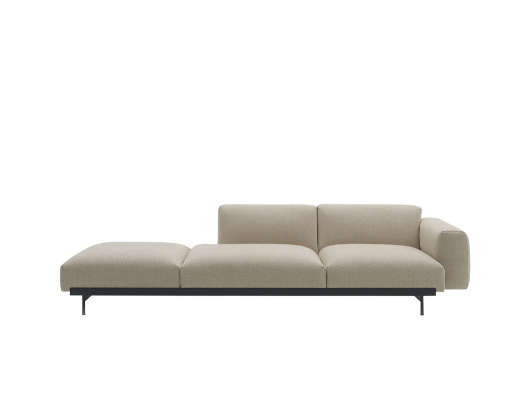 Muuto In Situ Modular 3 Seater Sofa, configuration 4. Made to order from someday designs. #colour_ecriture-240