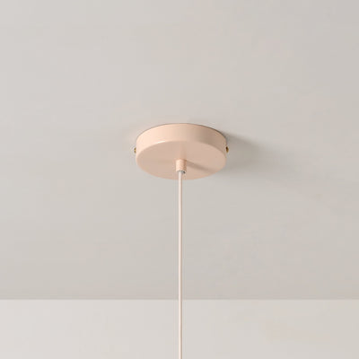 Houseof Ribbed Pendant Ceiling Light designed by Emma Gurner, ceiling rose detail. Available from someday designs.