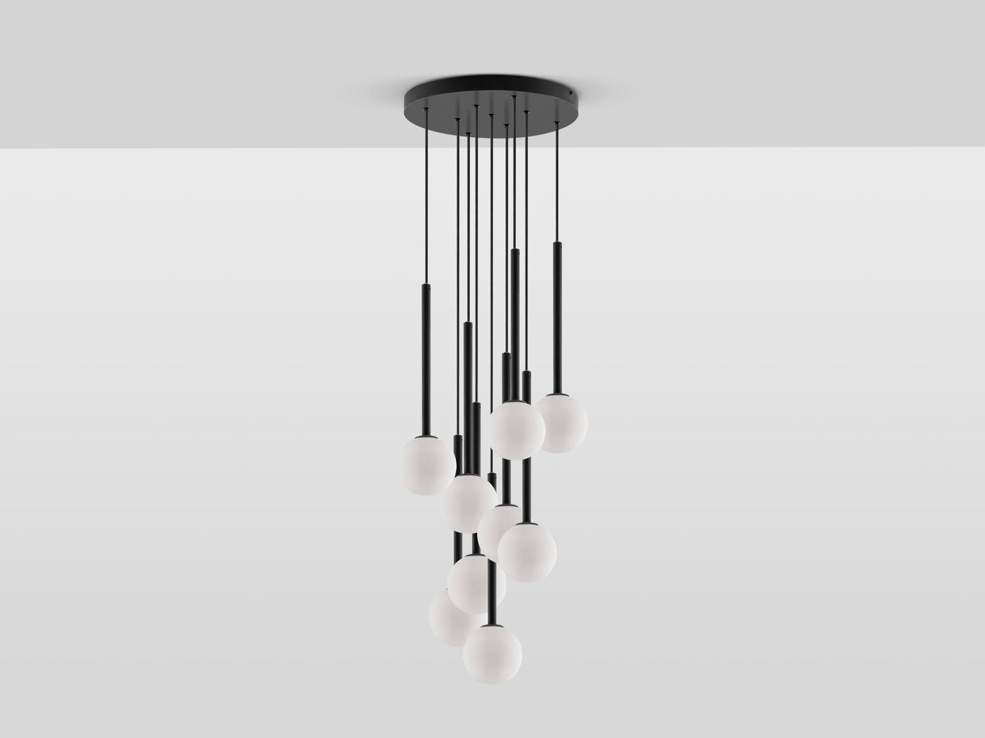 Cluster Ceiling Pendant by Houseof avaialble at someday designs.  Packshot lights off #colour_charcoal-grey