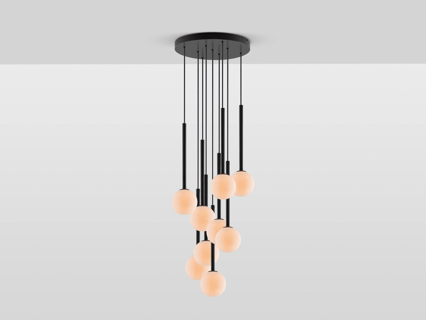 Cluster Ceiling Pendant by Houseof avaialble at someday designs.  Product shot lights on #colour_charcoal-grey