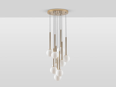 Cluster Ceiling Pendant by Houseof avaialble at someday designs.  Product shot lights off  #colour_brass