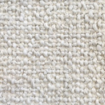 Ferm LIVING Rico Lounger Pouf fabric detail #colour_off-white-boucle